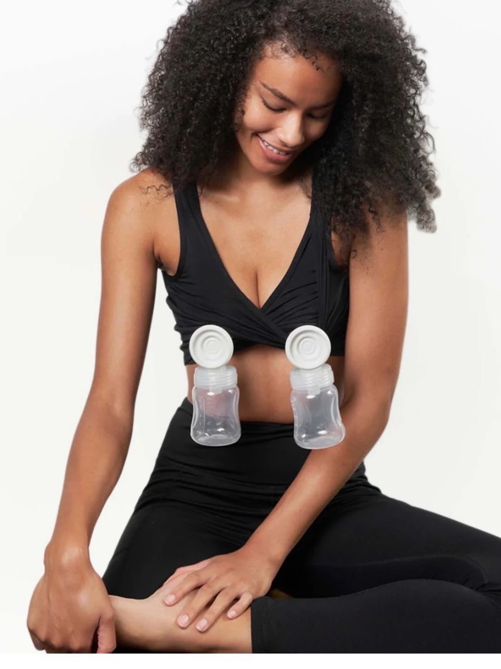Larken x Black Nursing & Pumping Bralette for Breastfeeding